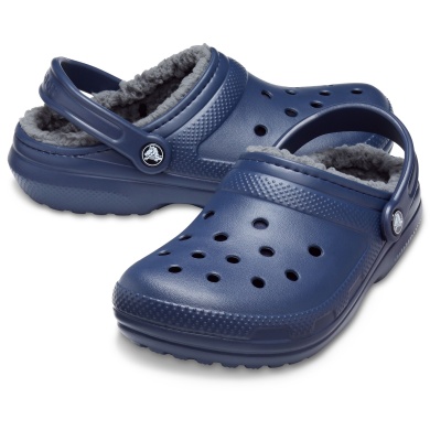 Crocs Classic Lined Clog Sandal (with lining) navy blue/charcoal - 1 pair